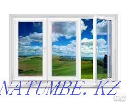 Plastic windows, Aluminum doors, partitions, stained-glass windows. Astana - photo 2
