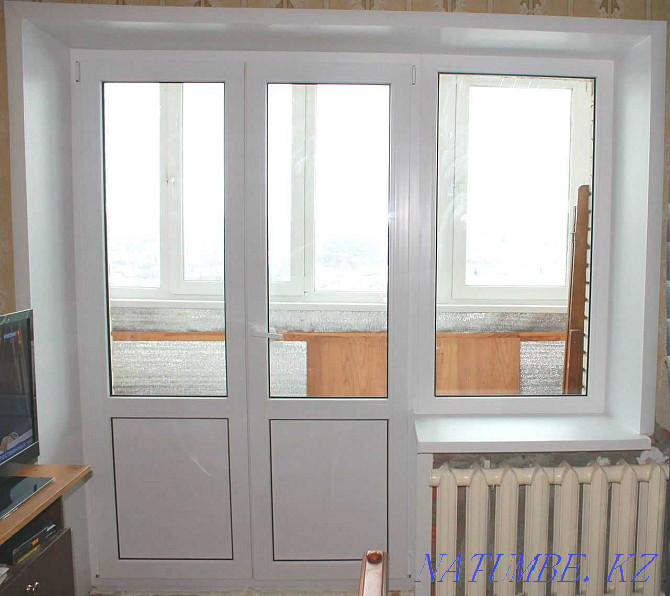 Plastic windows, doors, balconies, slopes Almaty - photo 2