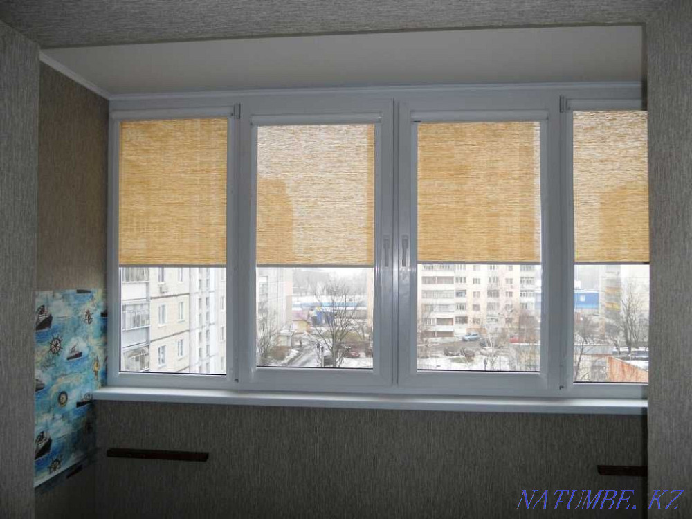 Blinds on windows, roller blinds, day-night (zebra) Almaty - photo 4