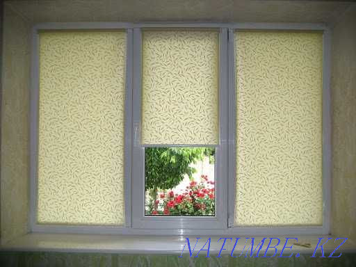 Blinds on windows, roller blinds, day-night (zebra) Almaty - photo 5