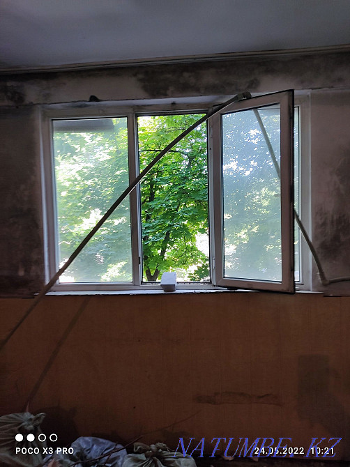 пластик терезе сатылады штуги 25 мын катёль сатылады 160 Кв 60 мын Кайтпас - изображение 1