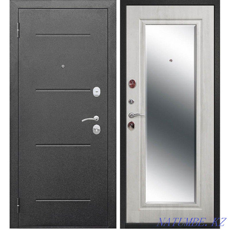 Entrance metal doors with a mirror (Russia) Astana - photo 2
