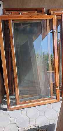 Окна стеклянные с деревянной рамой Бесагаш