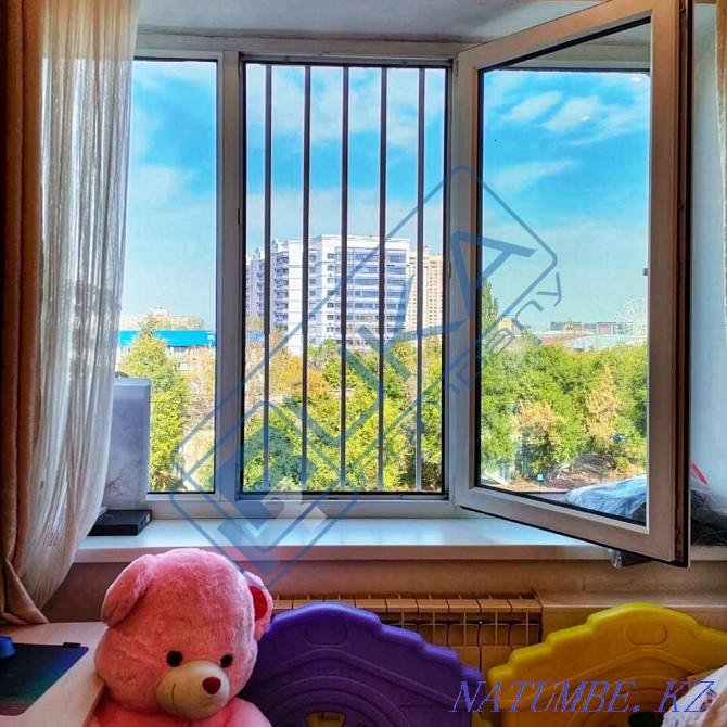 Protective grille for windows. Mosquito net. cable lock Almaty - photo 2