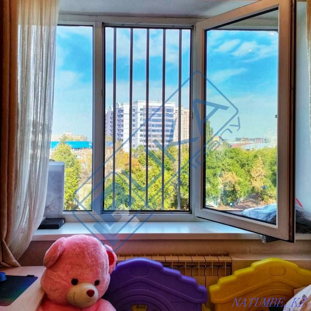 Protective grille for windows. Mosquito net. cable lock Almaty - photo 2
