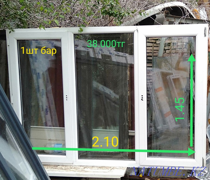 Продам пластиковые окна все сложныйоткрыва.Пластик терезелер сатамын.  - изображение 5