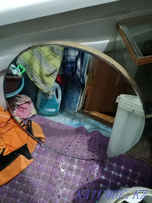 Round mirror in the bathroom Karagandy - photo 1