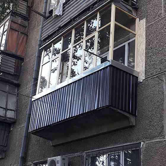 Изготовление балконных рам из дерева.  Көкшетау