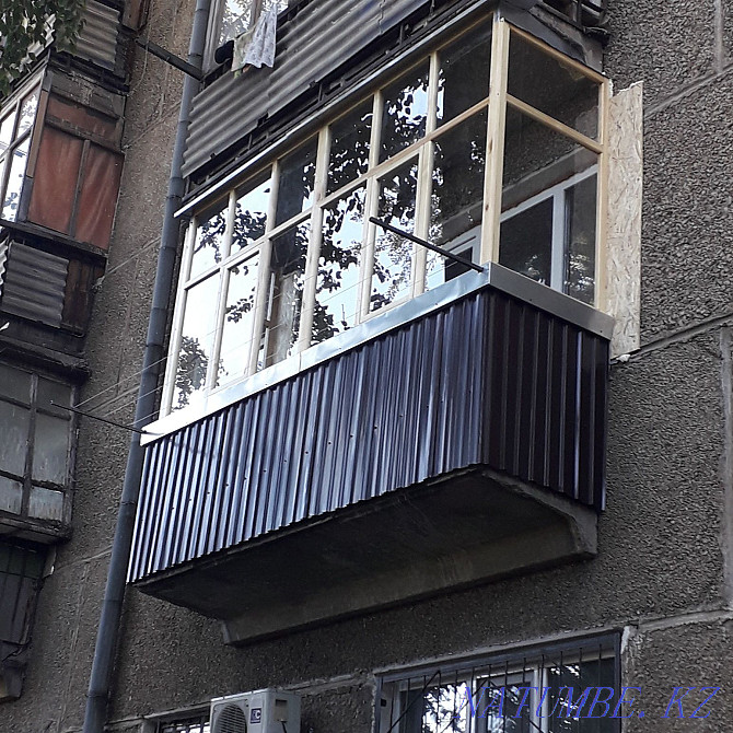 Production of balcony frames from wood. Kokshetau - photo 1