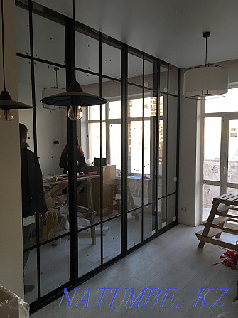 Sliding doors to order, sliding doors, loft, interior partitions Almaty - photo 6