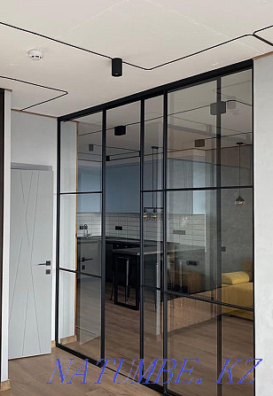 Sliding doors to order, sliding doors, loft, interior partitions Almaty - photo 1