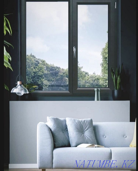 Пластиковые окна Витраж Есік Тегін ?лшеу, орнату Шымкент - изображение 2