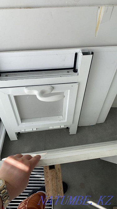 Partition aluminum white with a door, size 3m by 2.8m Astana - photo 1