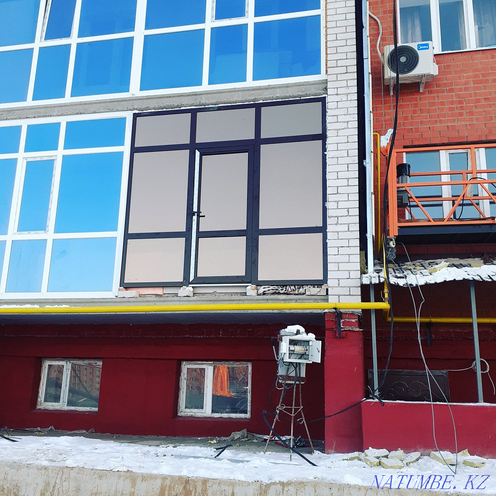 Fabrication of aluminum stained glass partitions and doors Aqtobe - photo 2