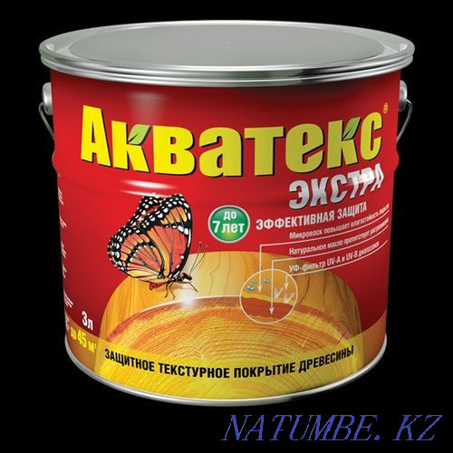 Aquatex protective texture coating for wood Astana - photo 2