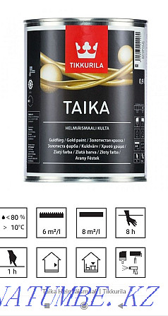 Краска Taika ,серебристый цвет Акбулак - изображение 1