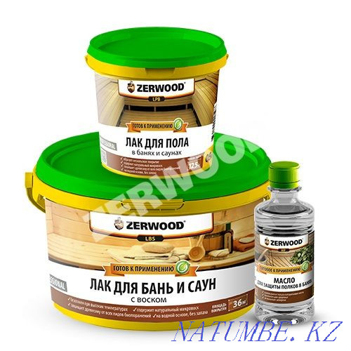 Lacquer for baths and saunas with wax 2.5 kg Almaty - photo 3