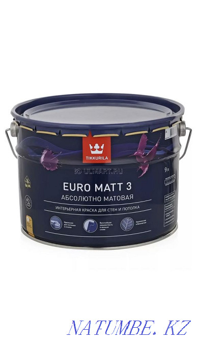 Tikkurila Matt 3 9l белая (НОВАЯ) Астана - изображение 1