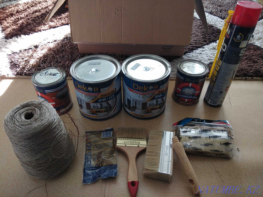 Продам краски, лак, кисточки Талдыкорган - изображение 1