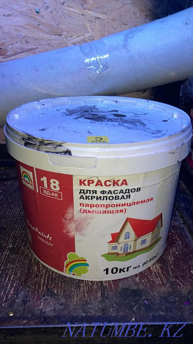 Продам краску для фасада,цвет чёрный Актобе - изображение 2