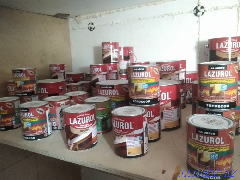 Oils, impregnations, colored varnishes, wood stains Almaty - photo 1