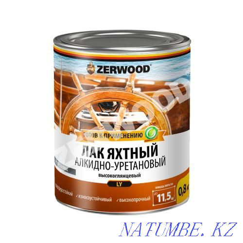 Yacht varnish alkyd-urethane Zerwood 0.8 kg Almaty - photo 1