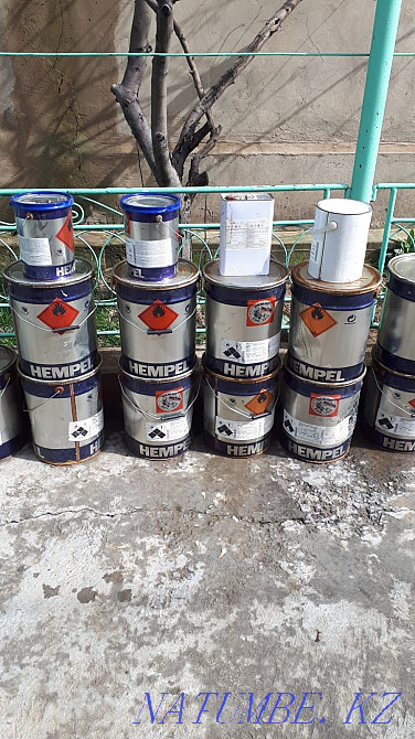 Краска 17.5 кг. Серый, зелёный, голубой и коричневый - 7 000 тг. Шымкент - изображение 1