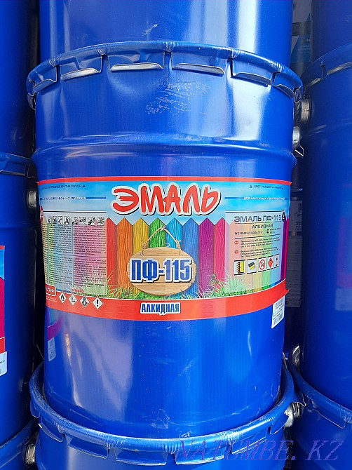 Enamel pf - 115 All types of paints and all colors 20kg, 2.7kg, 3.5kg Almaty - photo 1