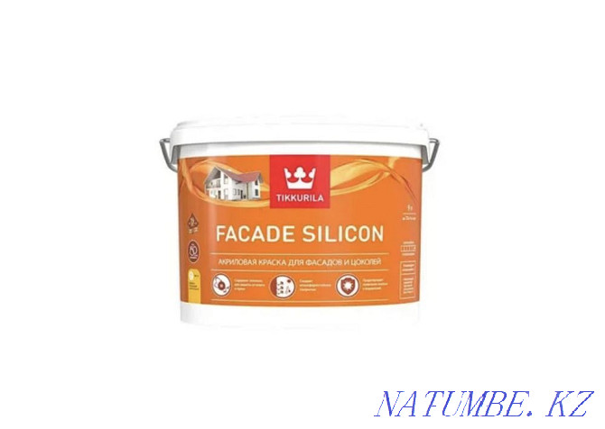 Tikkurila Facade Silicon 9l белая (НОВАЯ) Астана - изображение 1