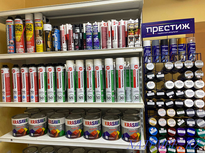 Varnishes, paints, Stain, Hammer paint, solvents, Emulsions. Karagandy - photo 5