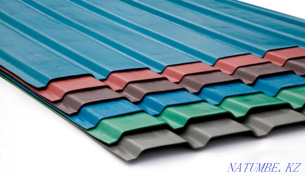 The sheet is galvanized. The professional sheet is galvanized. Polymeric. Steel corners Astana - photo 2