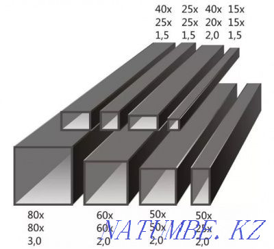 Profile Pipe 40*40, 25*25, 50*50, 100*100 Astana - photo 2