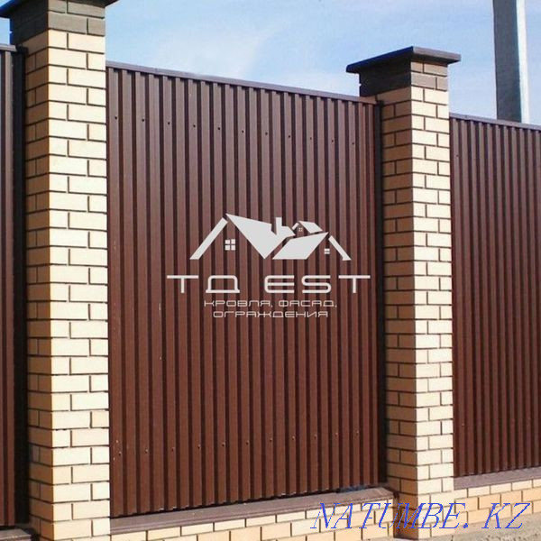 Profiled fencing! Mounting materials! Metal corner! Almaty - photo 1