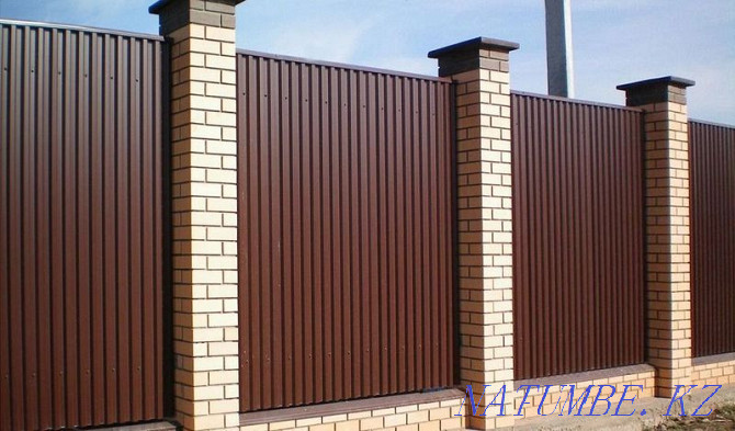 Profiled fencing! Mounting materials! Metal corner! Almaty - photo 4