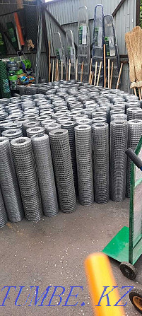 Grid galvanized, welded 1 * 10 m, cell 25 * 25 mm, d = 1.2 mm. Almaty - photo 1