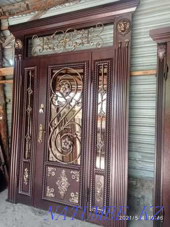 ворота, распашные, металические, навесы, бесетка, входные двери Уральск - изображение 8