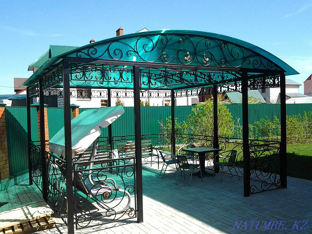 ворота, распашные, металические, навесы, бесетка, входные двери Уральск - изображение 4