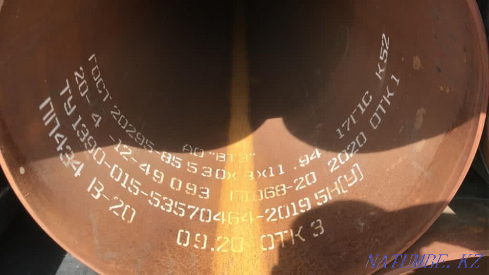 Тікелей тігісті құбыр f530*8 ГОСТ 20295 1 типті, Алматы қаласындағы «Изоляц» зауыты  Алматы - изображение 2