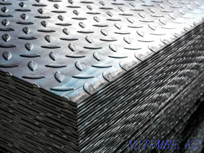 Sheet steel corrugated rhombus. delivery over 10 tons Almaty - photo 2