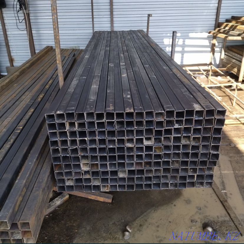 Square pipe 50x50*2mm. Fence posts Almaty - photo 1