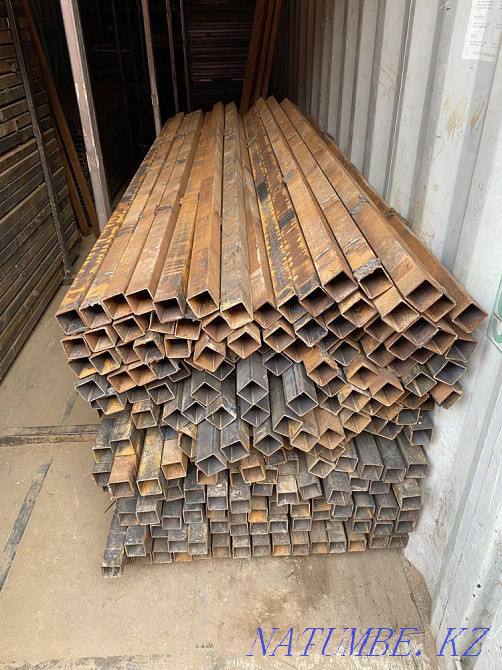 Square pipe 50x50*2mm. Fence posts Almaty - photo 2