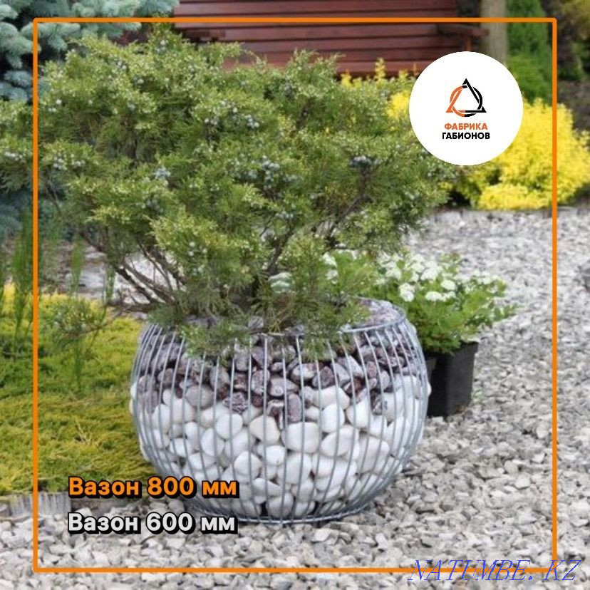 Производство габионов. Сетка камень скобы. Алматы - изображение 3