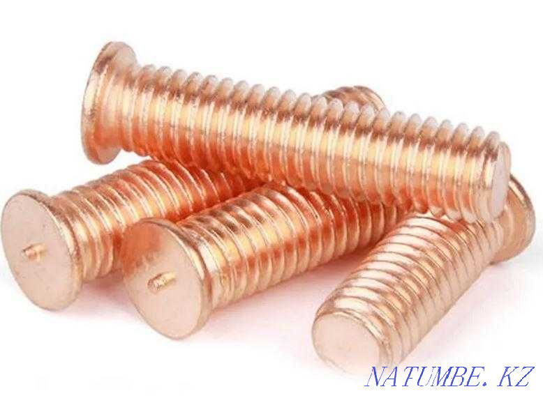 Copper-plated welded stud M4, M6, M8, M10 Almaty - photo 2