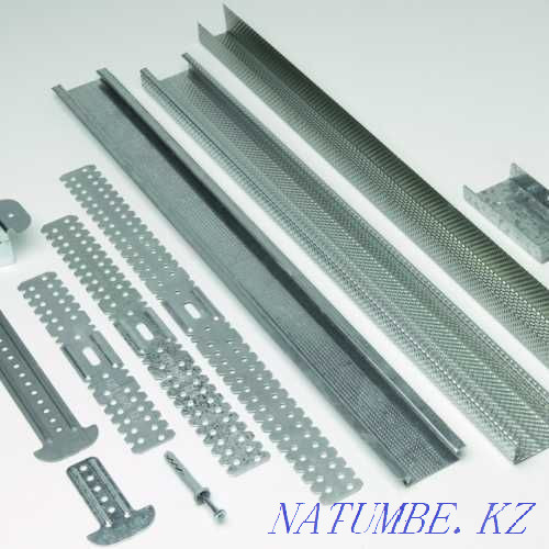 Профиль потолочный, направляющий, кронштейны для гипсокартона (ГКЛ) Семей - изображение 1