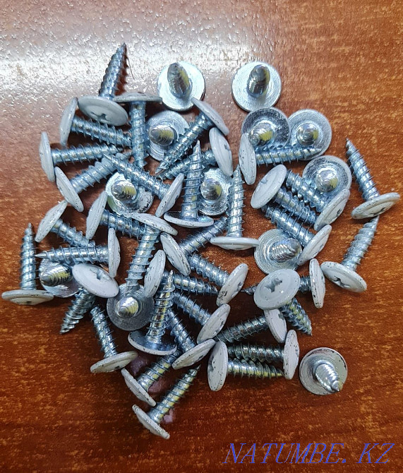 Продам саморезы с пресшайбой белые Костанай - изображение 1