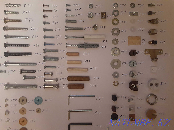 Furniture accessories screws self-tapping screws consumables by the piece! Astana - photo 8