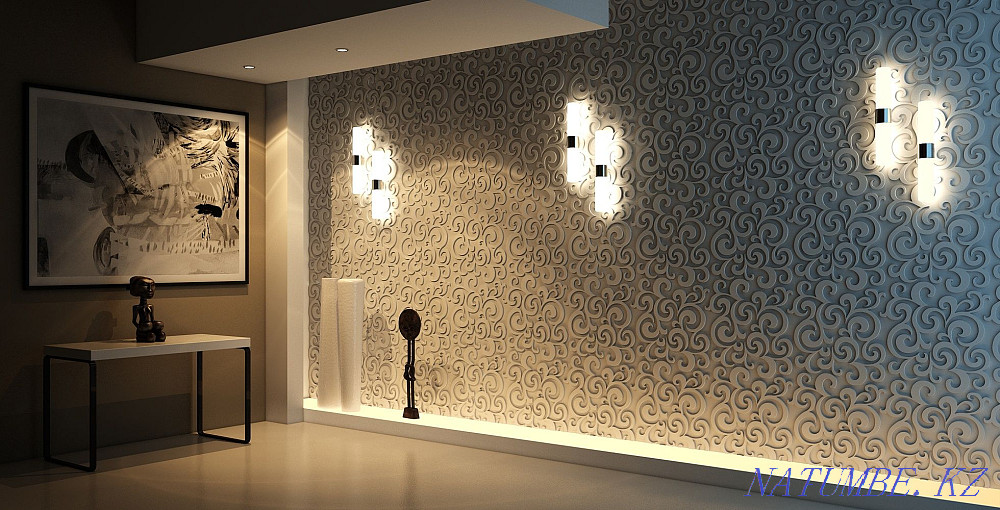 Decorative gypsum 3d panels panel panel 3d panels gypsum panel Aqtobe - photo 1