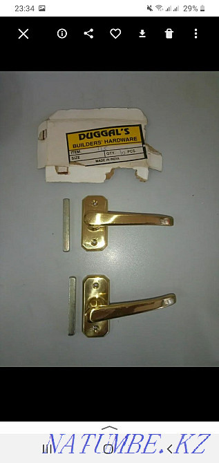 Продам новые ручки для открывания окон,форточек,дверцы. Оригинал. Семей - изображение 2