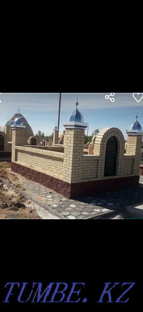 Brick at the mazar.Mazar brick.Mazar door.Aishyk.Ay.Monument.Tas Astana - photo 2