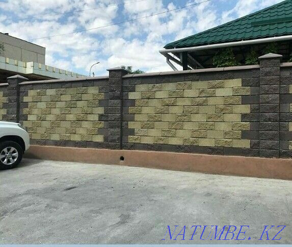 Шлакоблок гладки бардюр рванный блок казрок тунба страйтельный Кайтпас - изображение 3